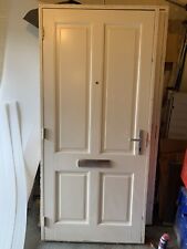 New external wooden doors with frame, ironmongery, locks etc.