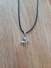 Tibetan charm Silver Octopus costume jewellery rope Necklace