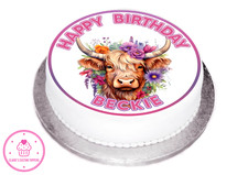 Personalised Highland Cow