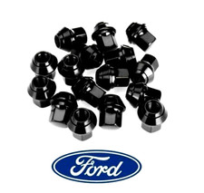 16 X ALLOY WHEEL NUTS BLACK