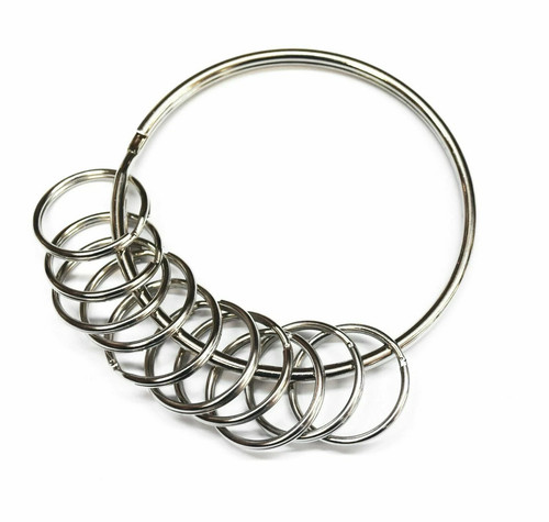 Jailers steel hoop key ring - key,