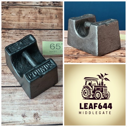 Bar weight 2lb cast iron - bar, old
