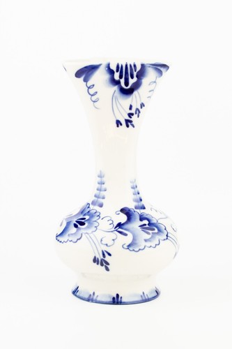 Gzhel ussr blue - floral, ceramic