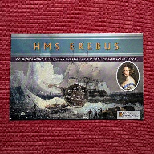 50p hms erebus - erebus, bu