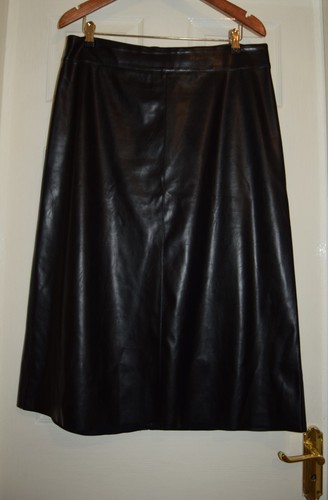 Black pvc faux leather - m&s,