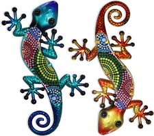 HONGLAND Metal Gecko Wall Art