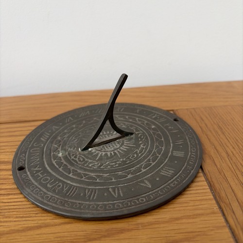 Vintage sun dial - sun, hours)