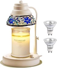 WARMCITY Electric Candle Warmer Lamp (White) New but missing top screw top on la