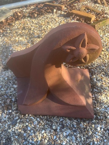 Clay roof tile finials - tile,