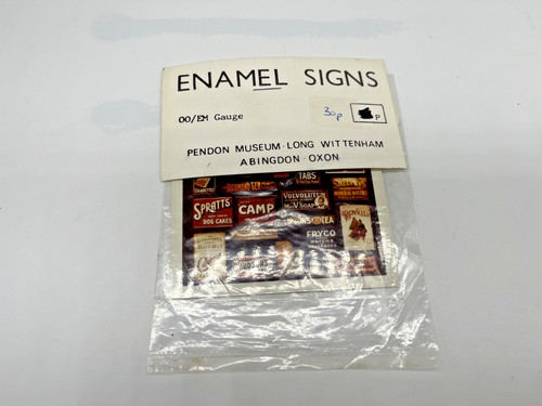 Model railway gauge enamel - railway,