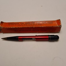 Vintage SPARK PLUG TESTER AND TYRE GAUGE.
