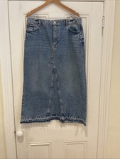 M&S Denim Maxi Long Skirt -