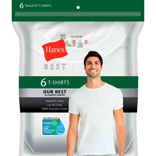 Hanes men best pack - men's, crew
