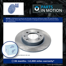 2x Brake Discs Pair Solid fits CITROEN C2 JM, JM VTS Rear 1.4 1.6 1.4D 1.6D Set
