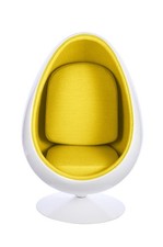 Retro egg pod chair - pod, (yellow)