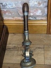 Rare Vintage 1950s Gaskell & Chambers Wood & Brass Beer Pump Home Bar Man Cave