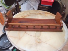 Vintage Ethan Allen 24" Antiqued Old Tavern Wooden Wall Shelf Plate Rail Rack