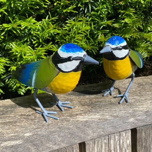 Pair hand finished metal - pair,