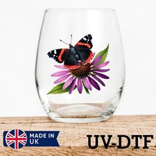Floral butterfly 8pcs dtf - floral, uv