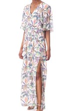 Pyrus Silk Maxi Dress Women Size M Multicolour 