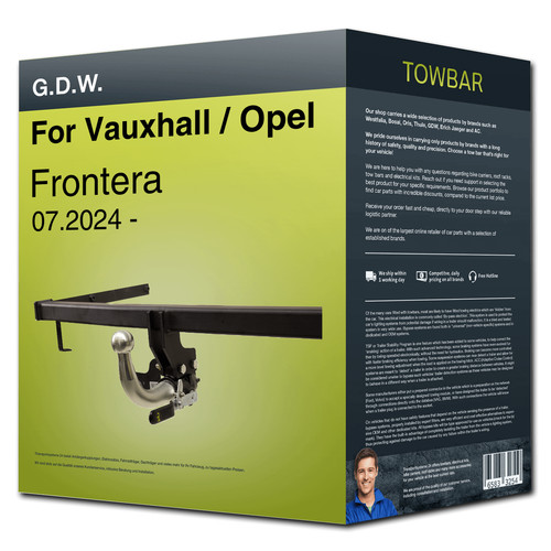 Towbar detachable for - detachable, ›for