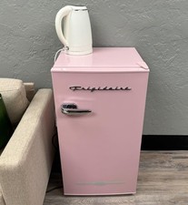 Retro Pink Mini Fridge Freezer