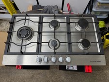 Russell Hobbs RH86GH701SS Stainless Steel 86cm Wide 5 Burner Gas Hob - Used