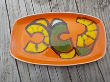 Vintage Poole Pottery Delphis Oblong Dish No 361 Signed 1960s 1970s (A/C15)