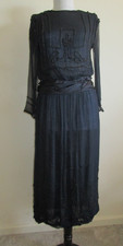 Vintage 1920's Art Deco Black