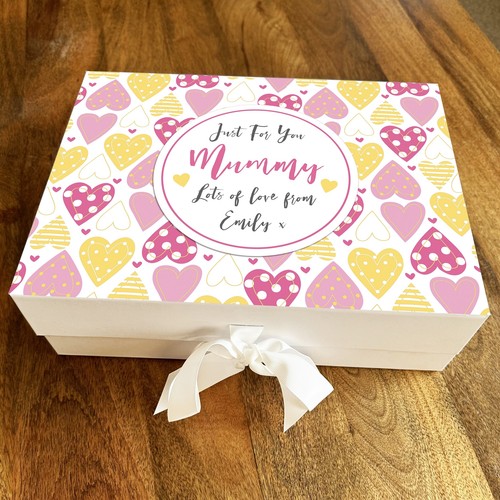 Mummy yellow pink heart - yellow,