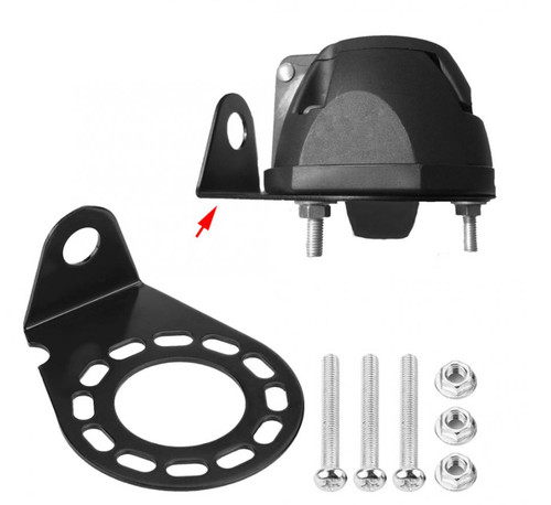 Towbar socket angled mounting - towbar,