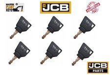 JCB Genuine Equipment Ignition Key x 6 OEM 701/45501 6pc Pack Master Plant Keys