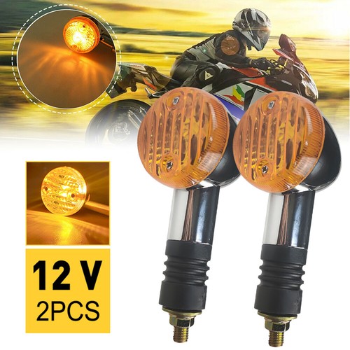 Pair led amber motorcycle turn - led,