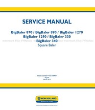 NH BigBaler 870 890 1270 1290