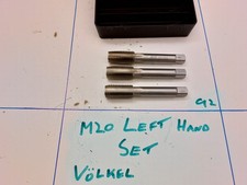 Volkel M20 Left Hand / Machine Tap Set  - HSS - 2.5mm pitch