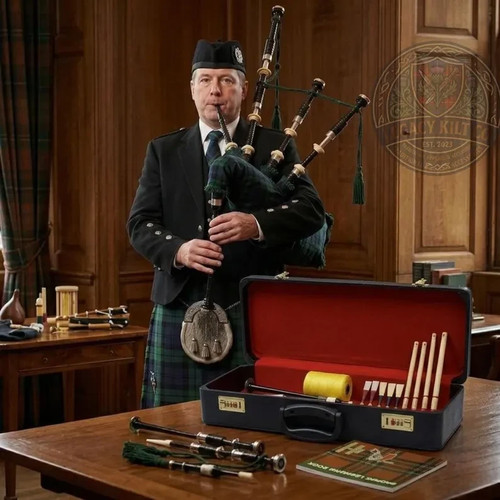 Full highland bagpipes set - full,