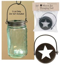 Mason Jar "Star" Hanging Lid