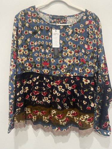 Nwt zanzea long - sleeve, floral