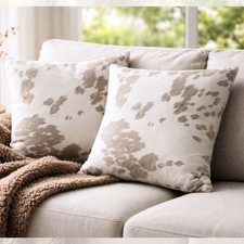 Cream & Beige Cow Hide Shabby