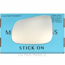 Left Passenger side Flat Wing door mirror glass for Volvo v40 2012-2019
