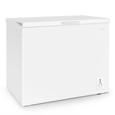 Baridi Freestanding Chest Freezer 199L Garage Outbuilding Storage Safe White B