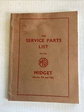 MG TA and TB Service Parts