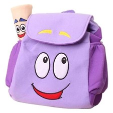 Dora Explorer Backpack Rescue Bag with Map,Pre-Kindergarten Toys Purple Christma