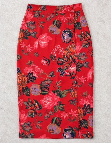Zara red floral - zara, print