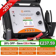ANCEL L8000 Turbo EVAP Dual Mode Smoke Machine Leak Detector LCD Digital Display
