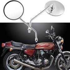 2xMotorcycle Chrome Round