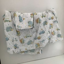 Zara Home Kids Single Fitted Sheet & Pillowcase Set 100% Cotton Transport