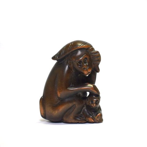 Netsuke monkey japanese - netsuke,