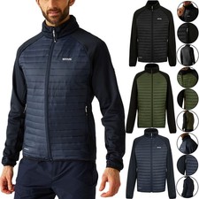 Regatta Mens Clumber Hybrid Padded Zip Up Jacket Stretch Softshell Jacket S-2XL