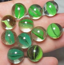 11 x Cats Eye Loaded Shimmering Aventurine Vintage Marbles